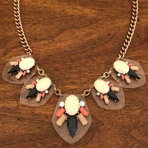 J.Crew | Lucite Pendant Statement Necklace | 18” Adjustable